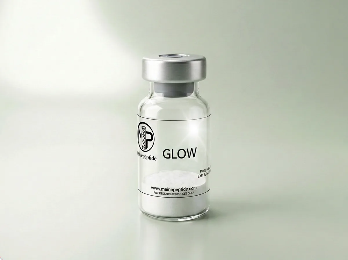 Frasco de peptídeo GLOW Stack · MeinePeptide