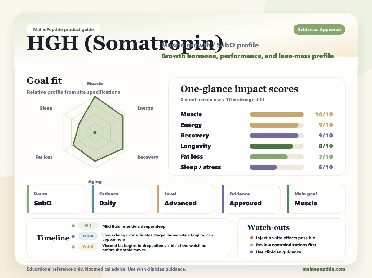 ویال پپتید HGH (Somatropin) · MeinePeptide